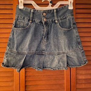 Denim mini skirt🎀🛼🎡size XS waist 00